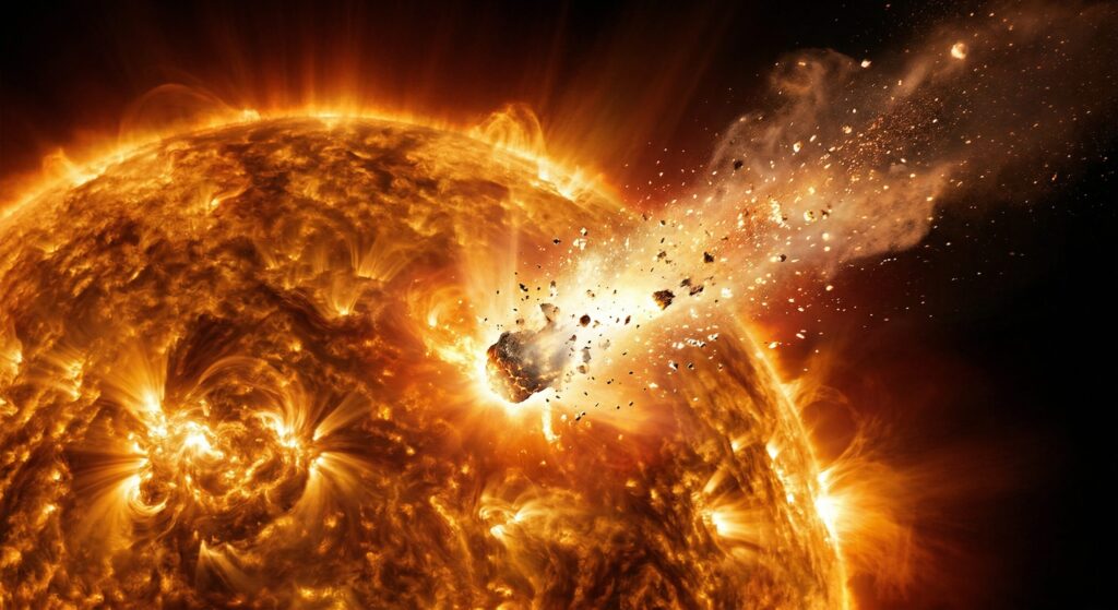 cometa maps polverizzata sole