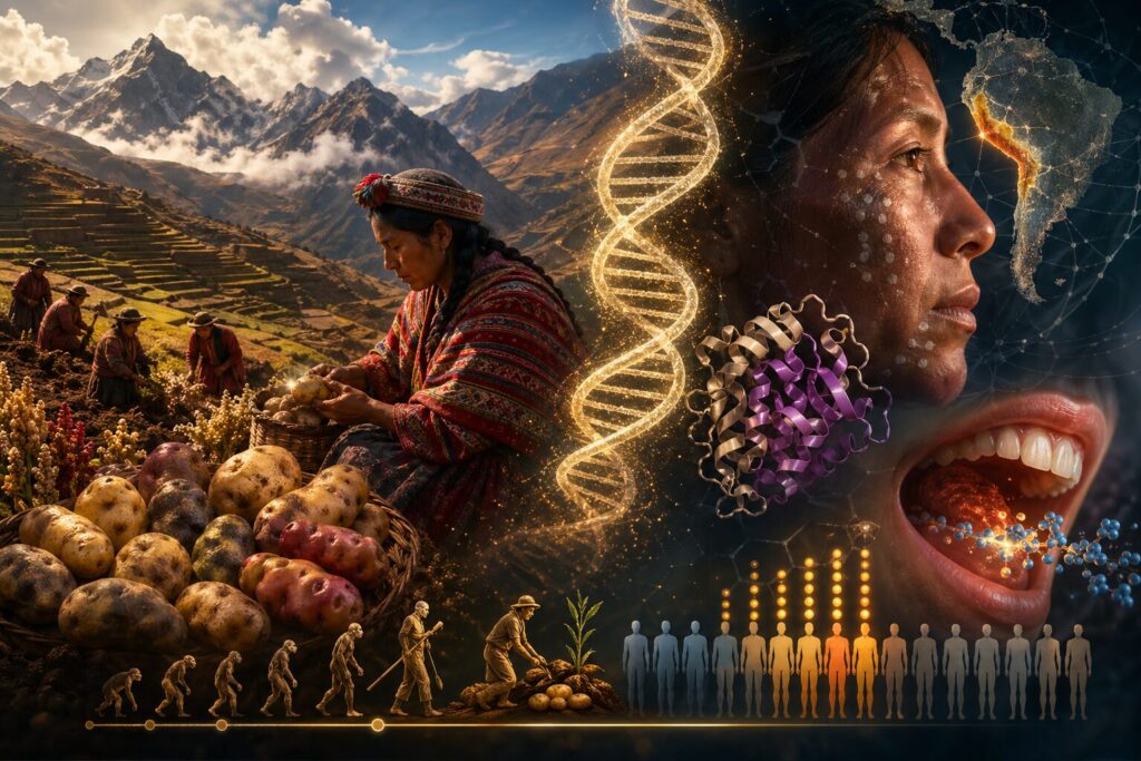 genetica abitanti ande perù carie patate