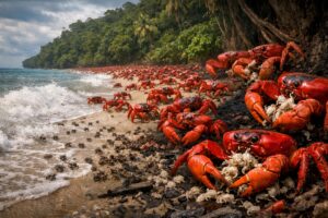 granchi rossi isola natale