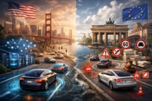 guida autonoma tesla europa usa