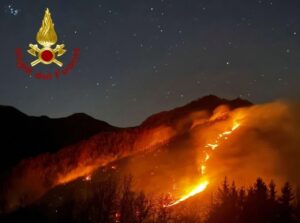 incendio appennino bolognese