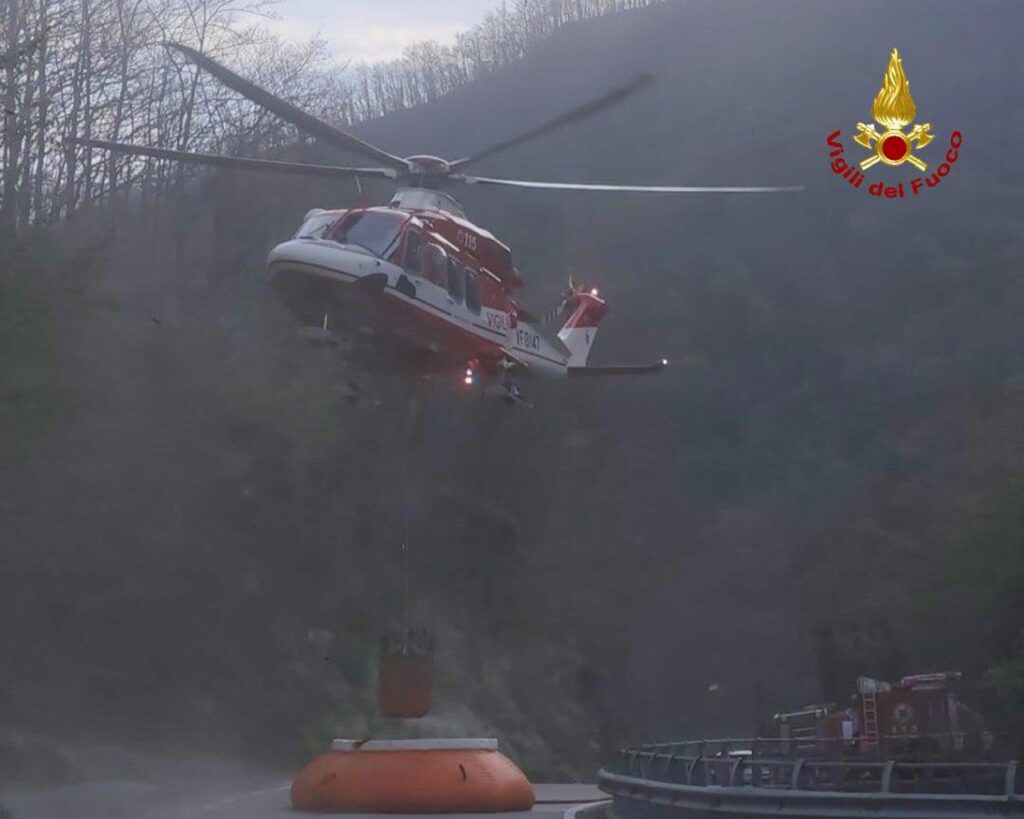 incendio appennino bolognese