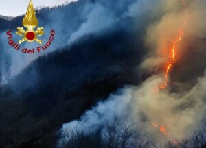 incendio appennino bolognese