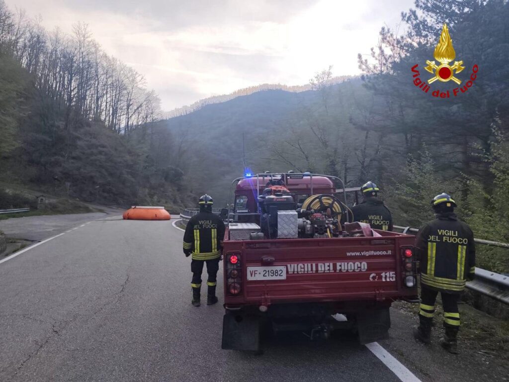 incendio appennino bolognese