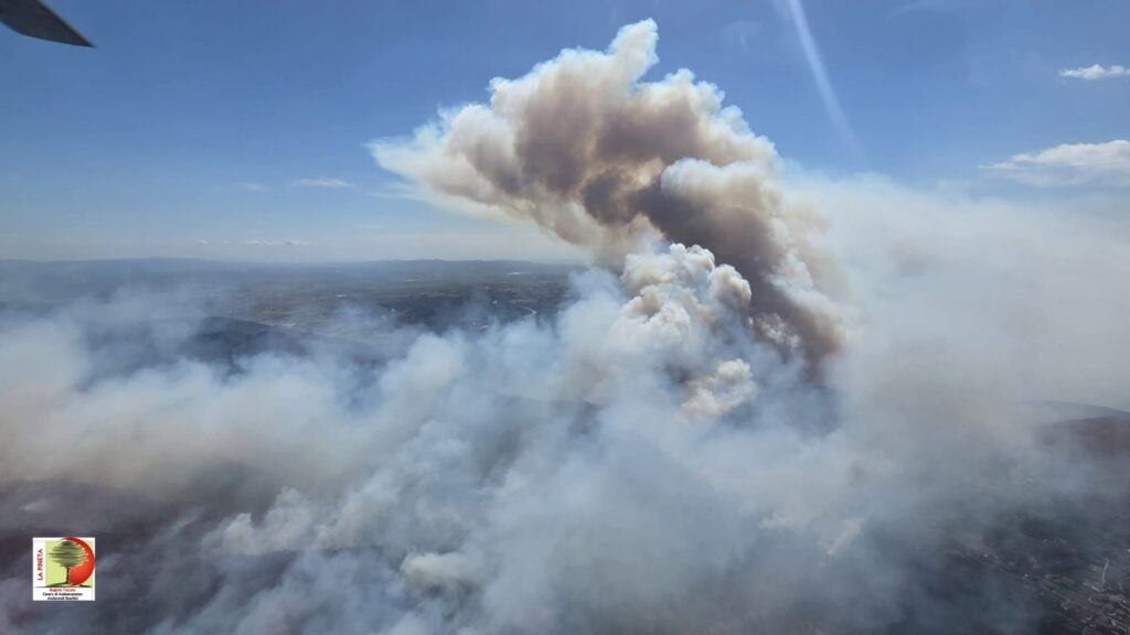 incendio monte faeta toscana