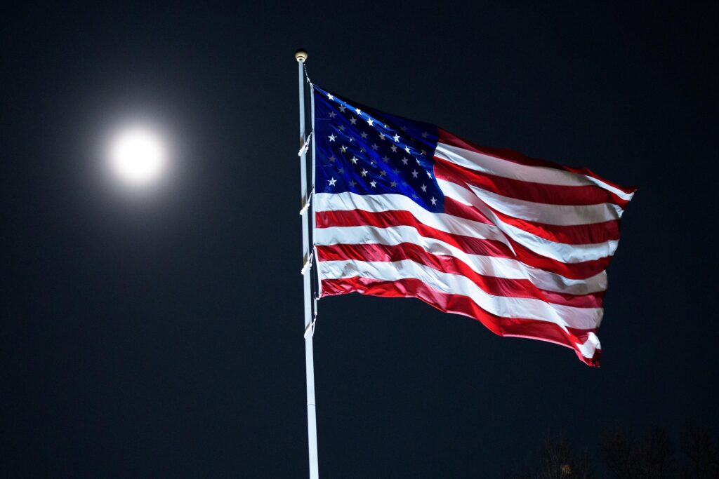 luna usa bandiera