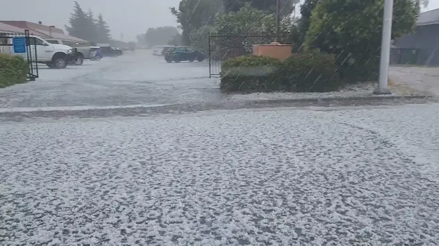 maltempo grandine california usa