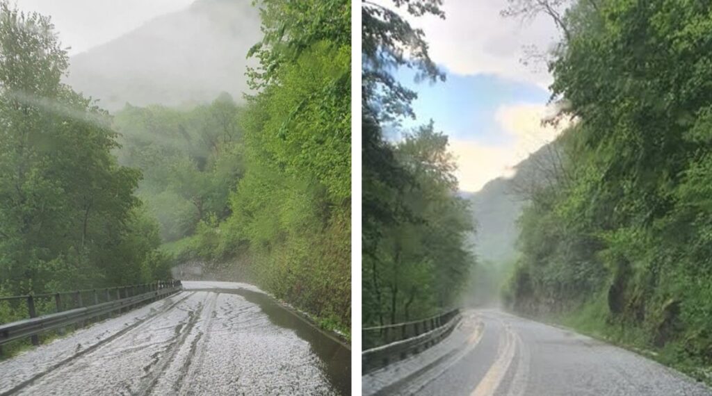 maltempo grandine laino lombardia