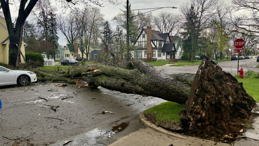 maltempo michigan USA