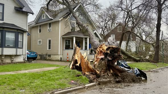 maltempo michigan USA