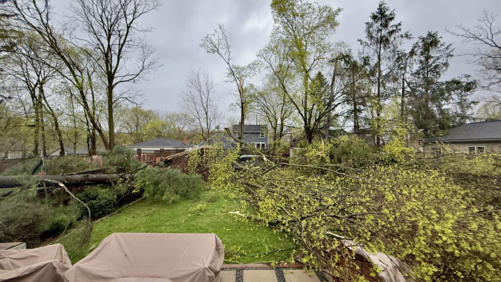 maltempo michigan USA