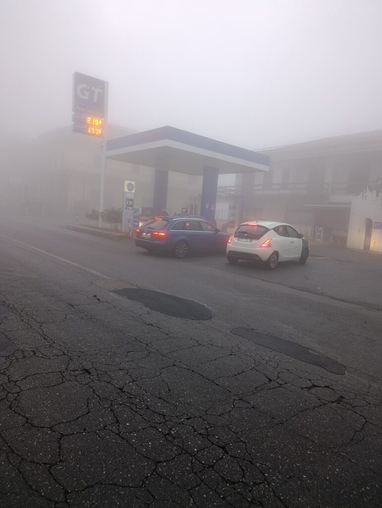 maltempo nebbia zafferana etnea