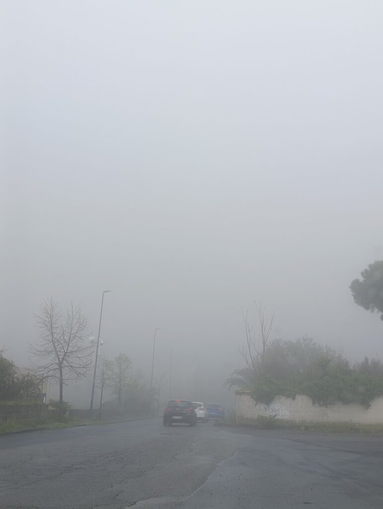 maltempo nebbia zafferana etnea