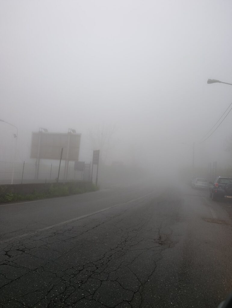 maltempo nebbia zafferana etnea