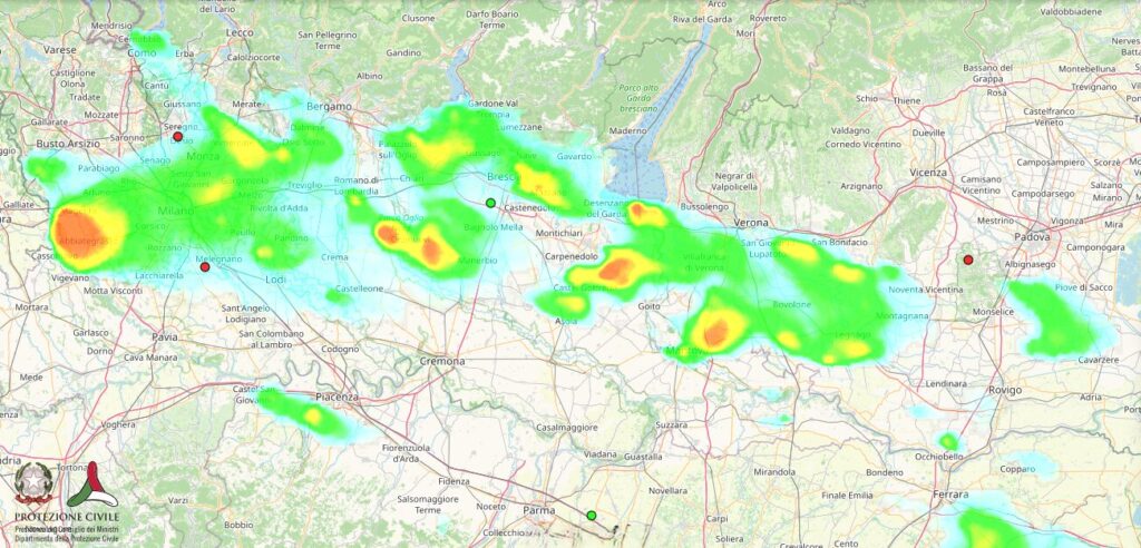 maltempo oggi lombardia veneto