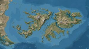 mappa cartina isole falkland