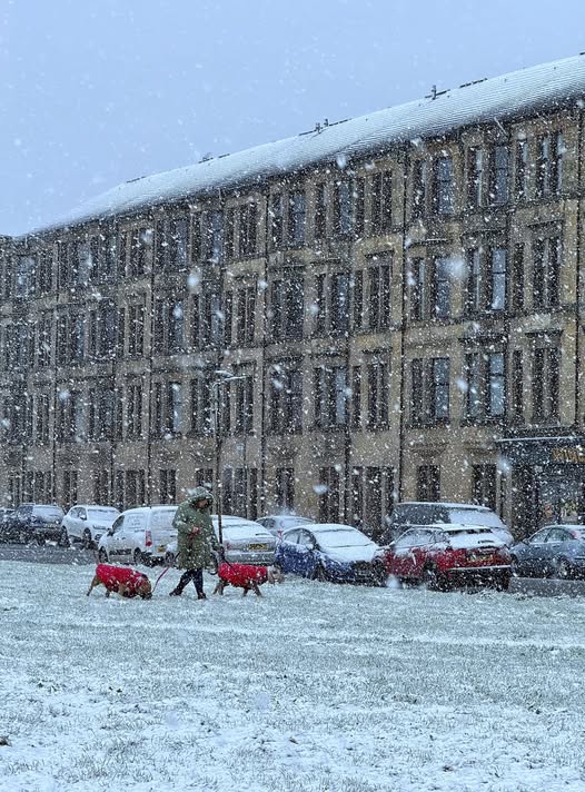 neve glasgow scozia