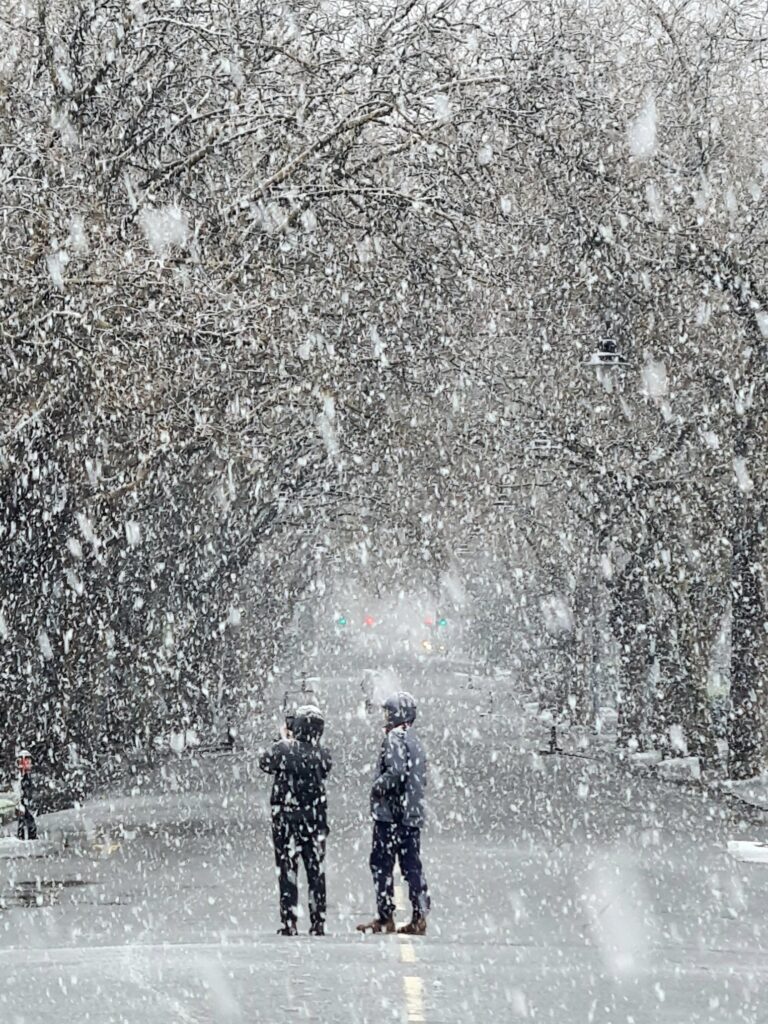 neve glasgow scozia