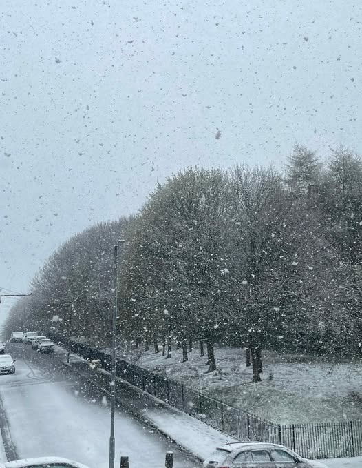 neve glasgow scozia