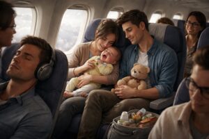 pianto bambini aereo