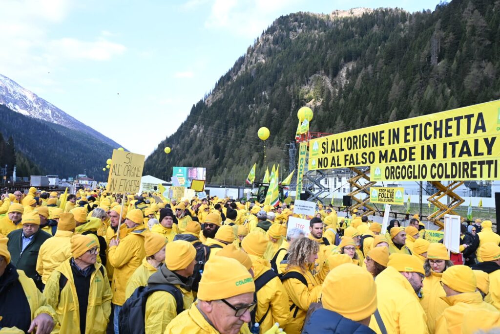protesta coldiretti brennero