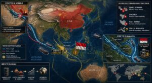 stretto di malacca mappa