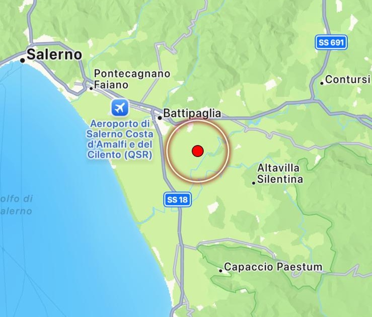 terremoto battipaglia campania