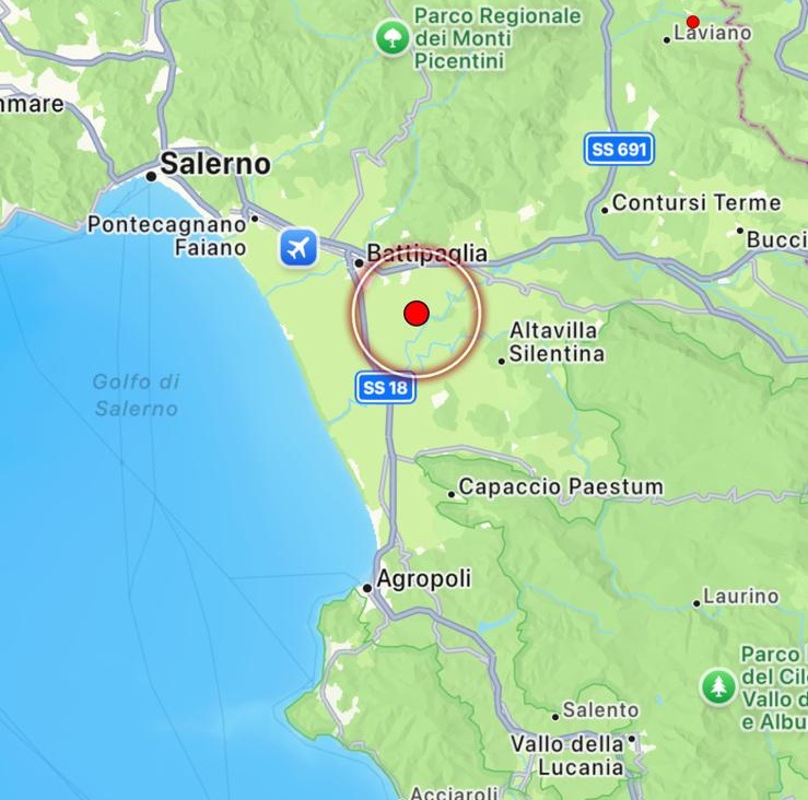 terremoto battipaglia campania