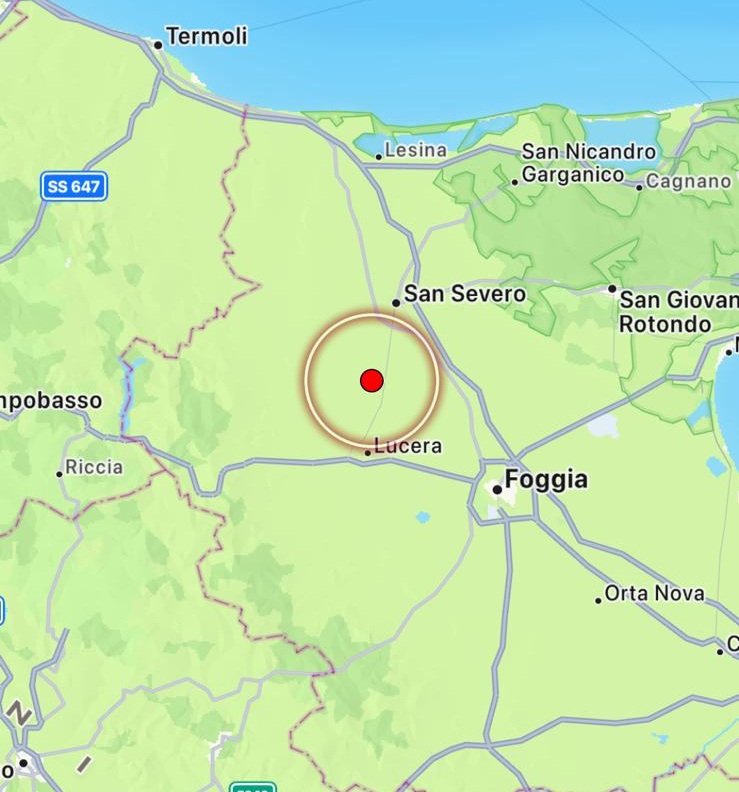 terremoto puglia