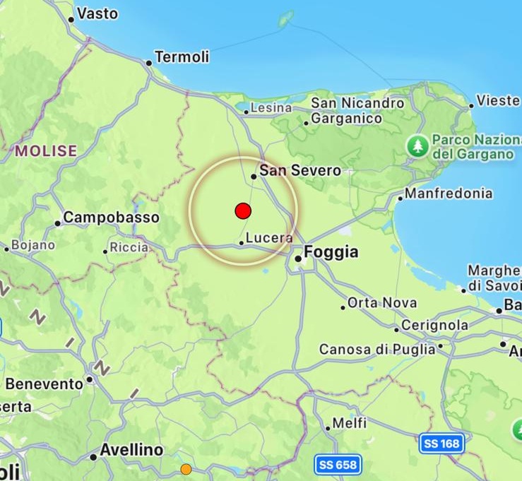 terremoto puglia
