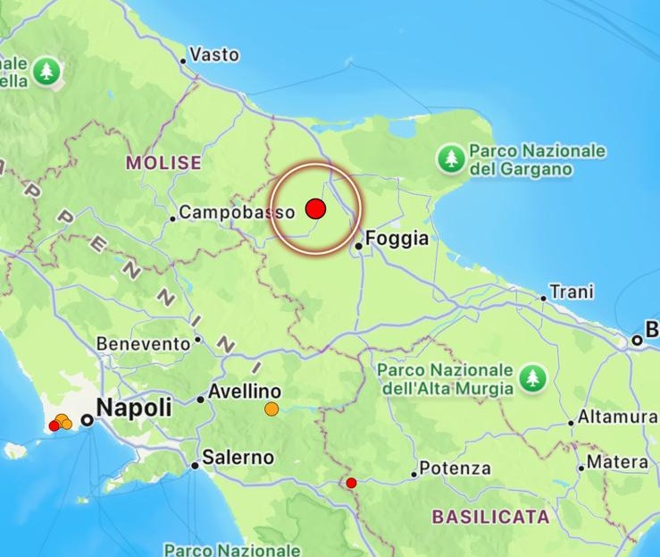 terremoto puglia