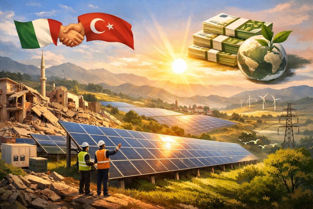 terremoto turchia finanziamento energia solare italia