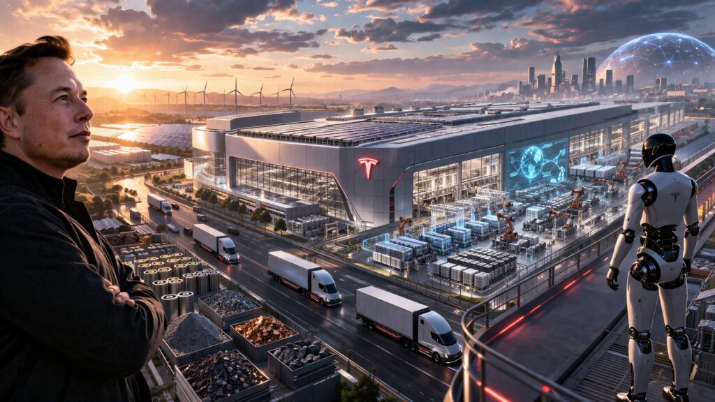 tesla elon musk gigafactory