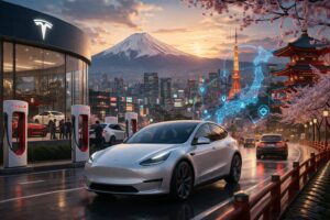tesla giappone