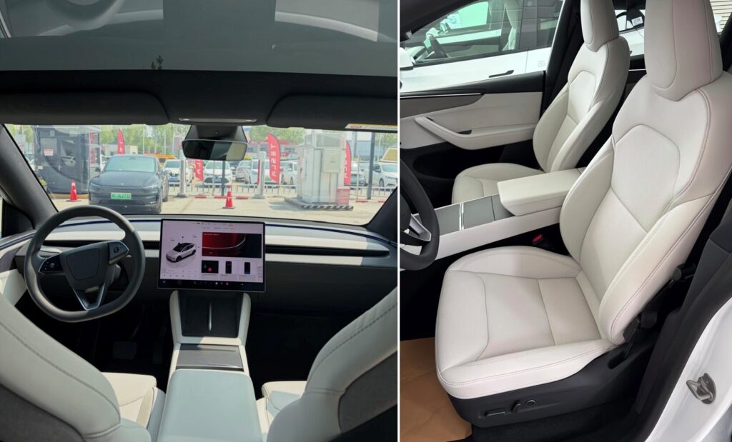 tesla nuovi interni model y