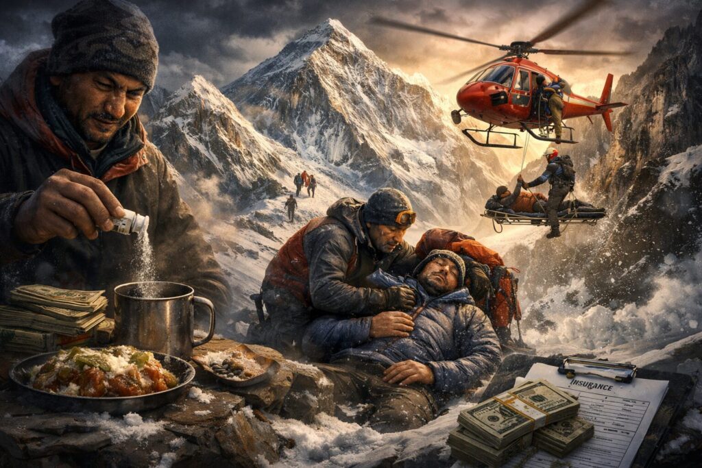 truffa montagna everest
