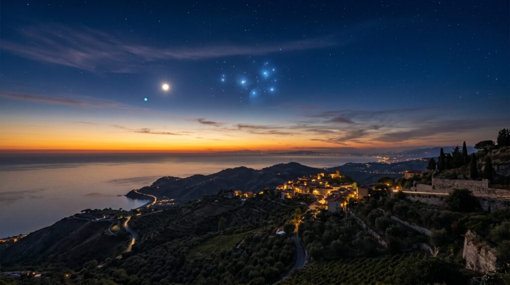 venere pleiadi urano congiunzione
