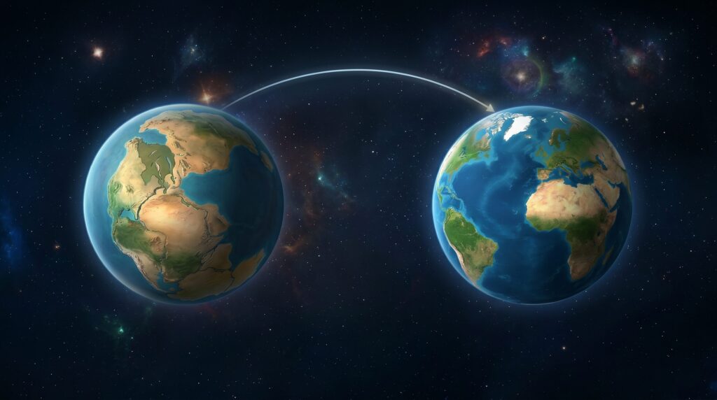 viaggio tempo terra pangea