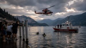 Annegato Lago Como