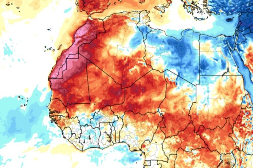 Caldo record nord Africa