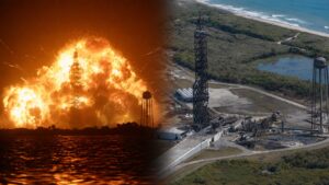 Esplosione del New Glenn a Cape Canaveral