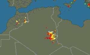 Fulmini Sahara 28 maggio