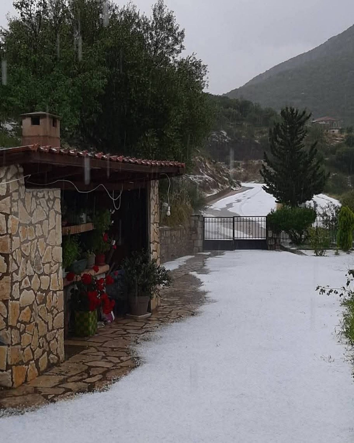 Grandine Grecia Peloponneso