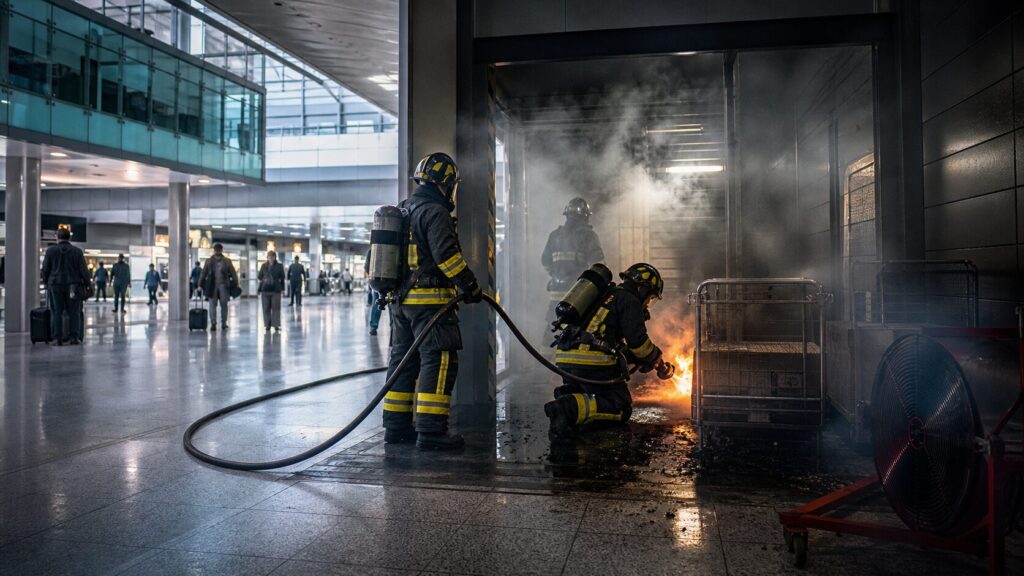 Incendio Malpensa