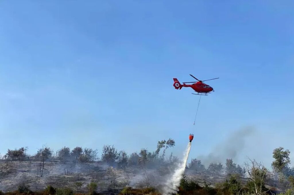 Incendio Parco Langer