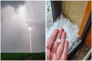 Maltempo Francia grandine fulmini