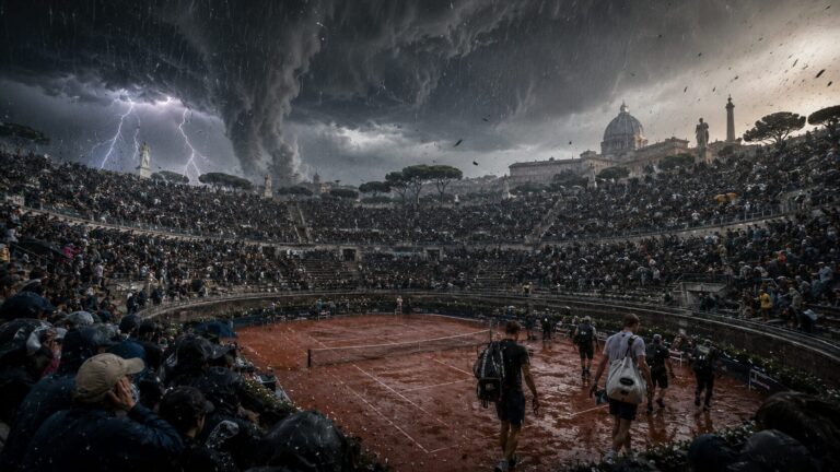Maltempo Roma Internazionali