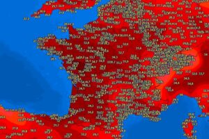Temperature massime 27 maggio Francia