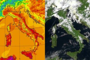 Temperature massime e satellite 11 maggio