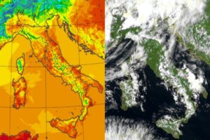 Temperature massime e satellite 14 maggio